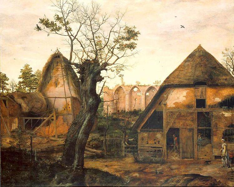 Cornelis van Dalem Landscape with Farm China oil painting art